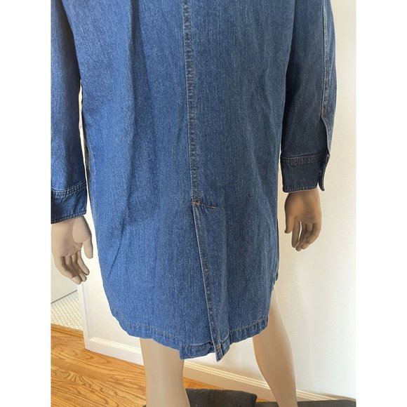 Denim & Co. Blue Jean Lined Relaxed Fit Jacket Coat - Size S - Picture 6 of 10